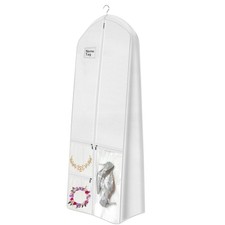 72" Wedding Dress Garment Bag with 10'' Gusseted Dress Bags for Gowns Long 4 ...