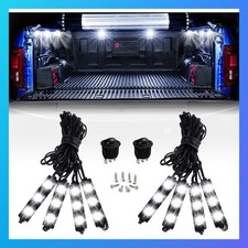 Truck Pickup Bed Rock Cargo Light Kit White LED Lights for Truck Bed 8 Pcs