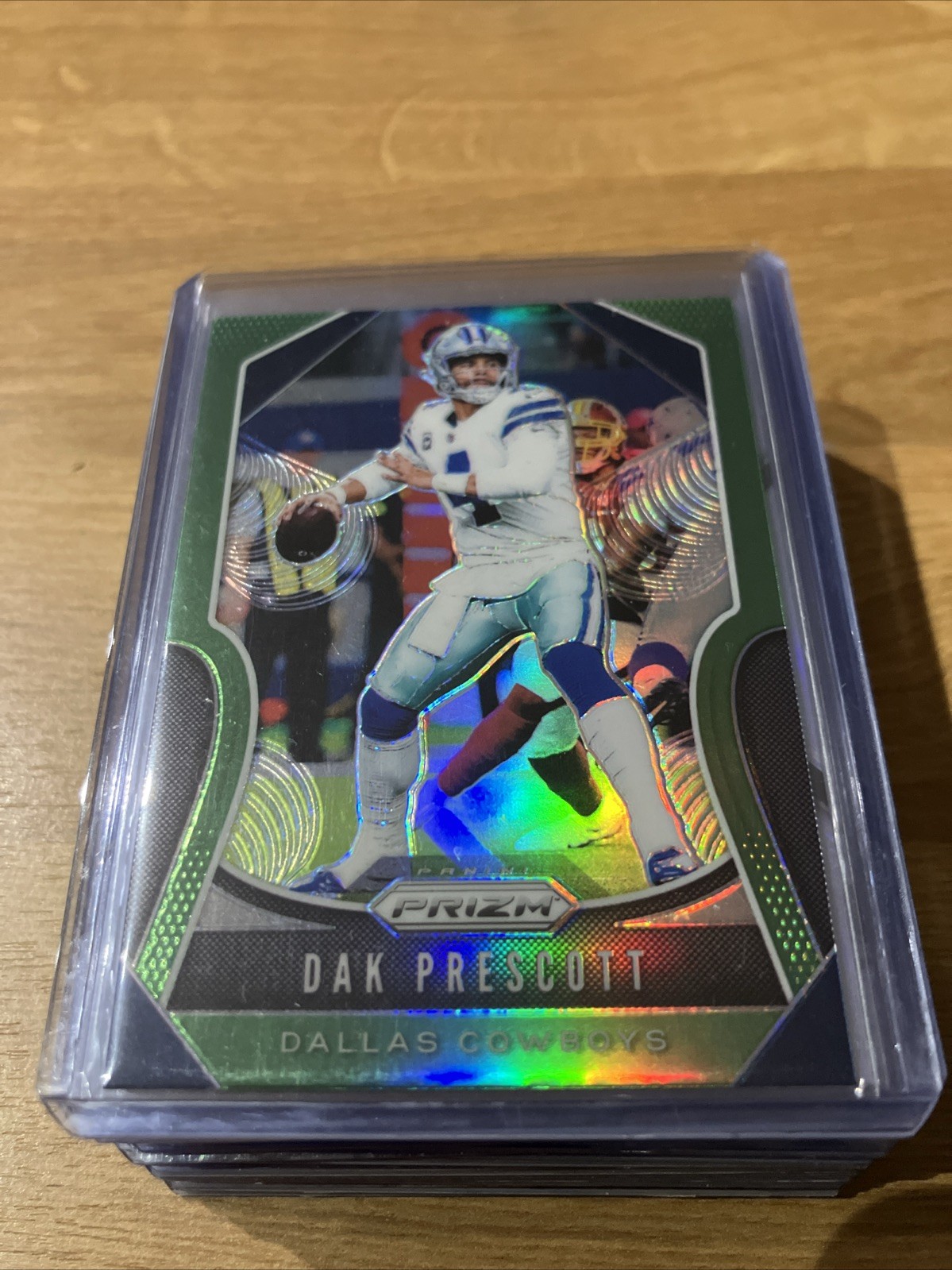 2019 Panini Prizm Green Pulsar #37 Dak Prescott Dallas Cowboys