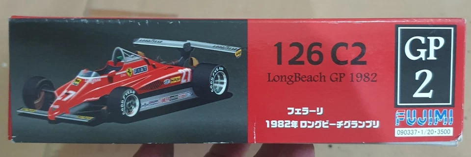Fujimi  1/20 Ferrari 126 C2 Long Beach GP 1982   - raro -  NUOVO - Immagine 2 di 3