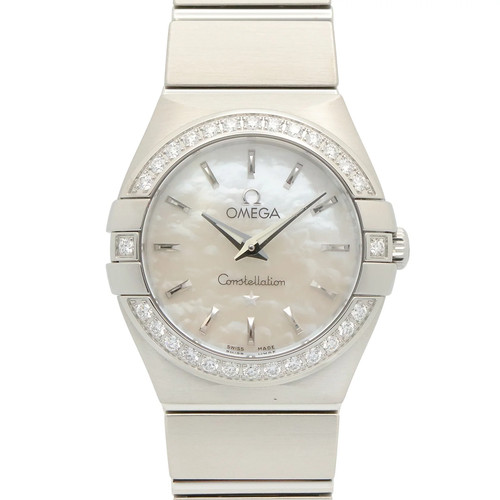 【Watch】OMEGA Constellation Diamond Bezel Ladies' Quartz Watch Stainless Steel