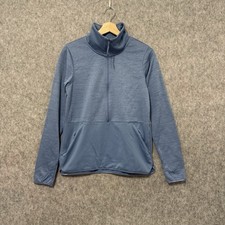 Columbia Sunny Springs Half Zip Pullover Women s S Blue Fleece Lined
