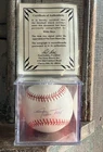 Willie Mays Signed Official NL Baseball Autographed w/ Score Board COA w/ Case
