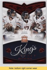 2015 Crown Royale King's Court Die-Cuts Red Alshon Jeffery Jay Cutler READ 0f8