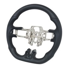 Full Leather Steering Wheel For Ford Mustang V6 Ecoboost Shelby Gt350 2015-2017