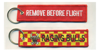 5'' MARINE CORPS VMM-261 RAGING BULLS REMOVE BEFORE FLIGHT KEY CHAIN KEY RING