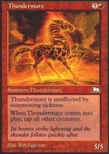 1x Heavily Played, English Thundermare - Weatherlight