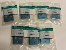 New 7 PK Panduit CFP4SY 1-Gang 4 Position Stainless Steel FacePlate