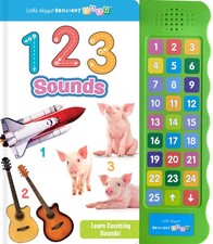 Little Hippo Books Listen and Learn 123 Book | Preschool Educational Sound B...