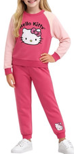 Hello Kitty Girls 2 Piece Leopard Print Jogger Set Size 4 Pull On NEW NWT