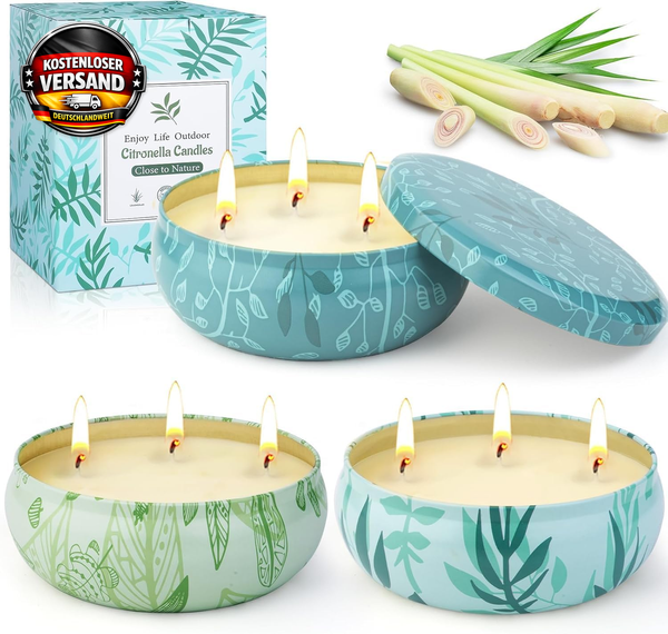 Citronella Kerze Outdoor Groß, 36OZ Zitronella Garten Kerzen DraußEn | Outdoor K-image