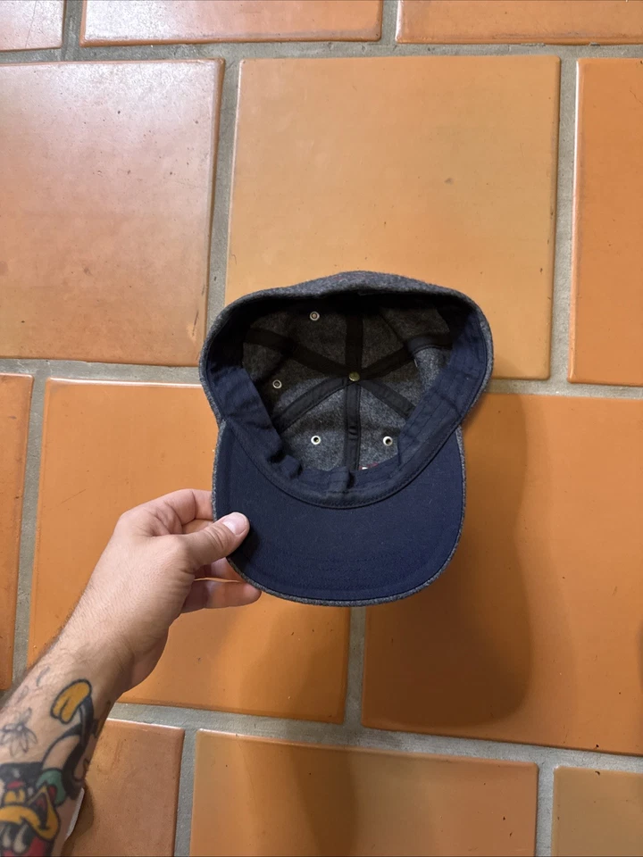 De Colección Polo Ralph Lauren Deportivo Gris Lana Leones Escritura Logo Gorra Sombrero Talla XL Foto 4 de 4