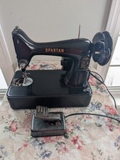 Vintage Singer Spartan 192K Sewing Machine w/Pedal - Needs Belt & Missing Plate