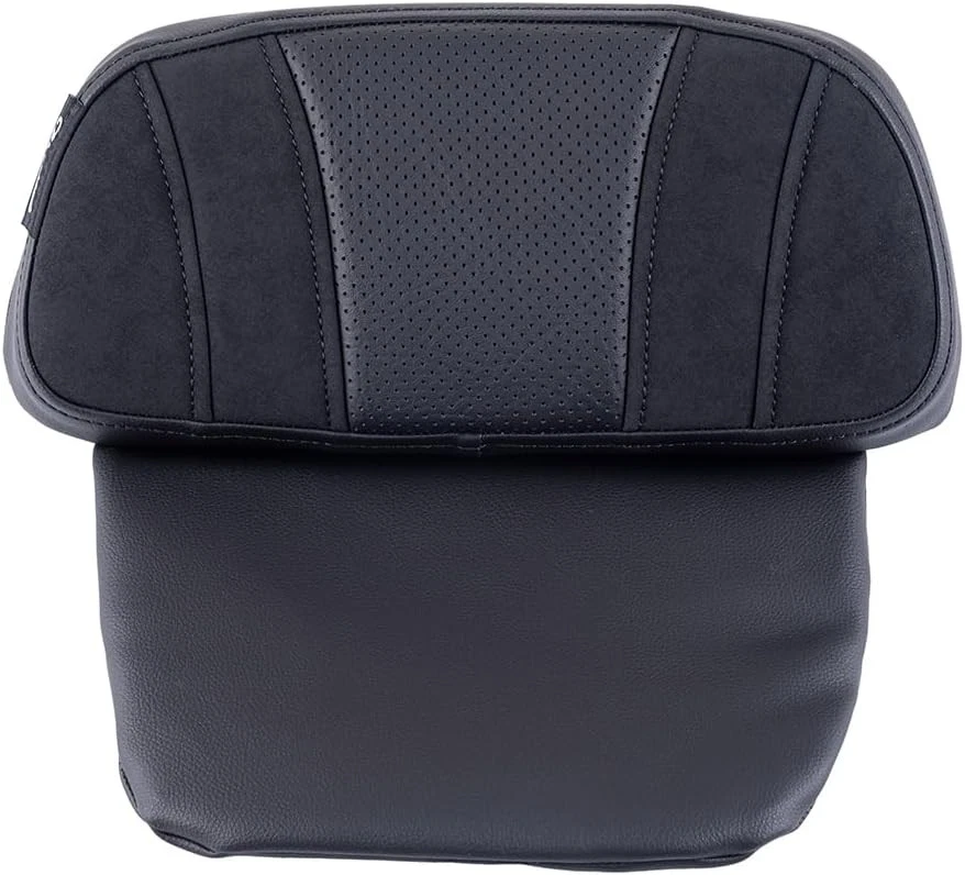 Almohadilla de respaldo pequeña Advan Black Stitching SIK Baggers para Harley Street Road 14+ Foto 2 de 4