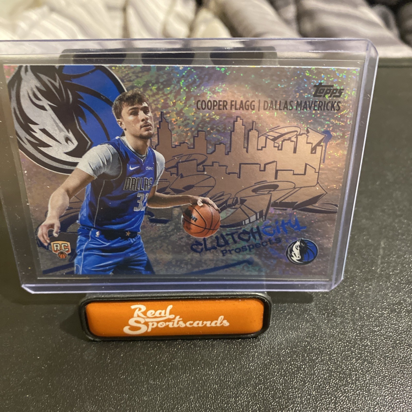Bolso de mano Cooper Flagg SSP de baloncesto Topps 2025/26 City GLITTER novato