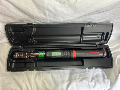 Snap On 3/8 Antrieb digitaler Drehmomentschlüssel rot - ATECH2FR125B 5-125 Fuß Pfund mit Koffer