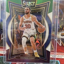 Panini Select 2024-25 Stephen Curry #7 Green White Purple Prizm