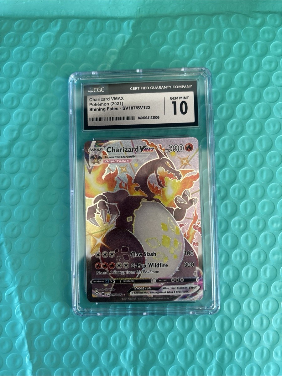 CGC 10 Charizard VMAX SV107/SV122 Shining Fates Pokemon 2021