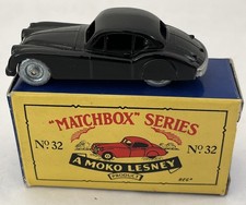 Matchbox Moko Lesney 32 Black Jaguar XK140 Coupe Original Box Reproduction MX110