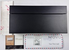 Movo Home WILSON Mailbox Wall Mount Modern Matte Black  3.5  D x 14.5  W x 7.0  H