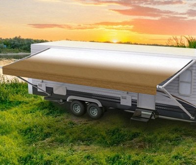RV Awning Fabric Replacement Premium Grade Vinyl,17 Ft. (fabric length 16' 2'')