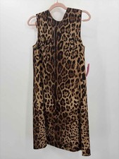 Dolce & Gabbana Brown Size 44 Midi Sleeveless Dress