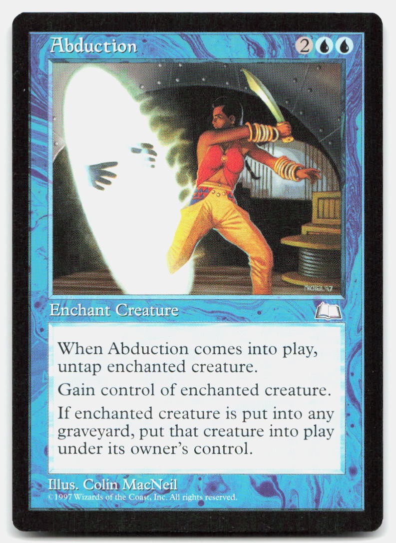 Abduction Uncommon Weatherlight Magic: The Gathering Lightly Played