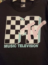 MTV Music Television Shirt 2XL Goodbye MTV R.I.P. Paramount Nickelodeon Viacom