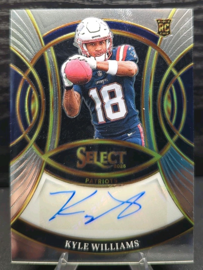 2025 Panini Select Kyle Williams Rookie Signatures Auto (RC) Patriots #RSI-KWS