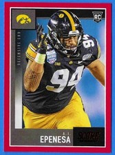 2020 Panini Score Football Red Parallel A.J. Epenesa RC #337 Buffalo Bills