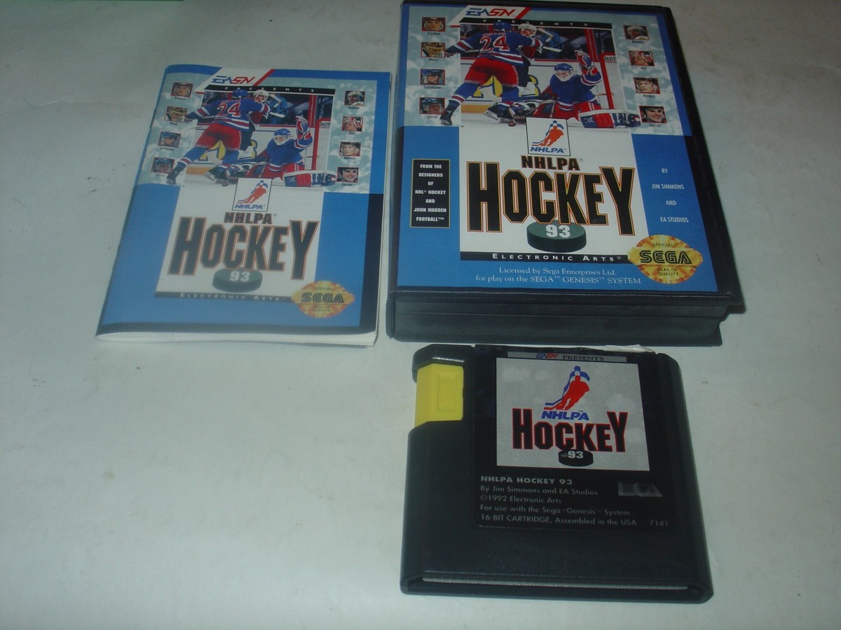 NHLPA Hockey '93 (Sega Genesis, 1992) Minty Authentic Tested