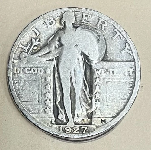 1927-S Standing Liberty Quarter Key Date Nice Circulated Condition
