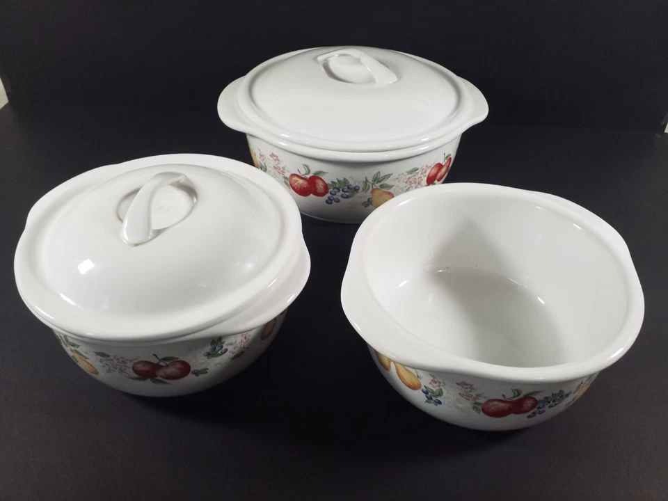 Caçarola vintage Corelle Coordinates grés chutney 2,1,5 qt 1,2,5 - Imagem 2 de 4