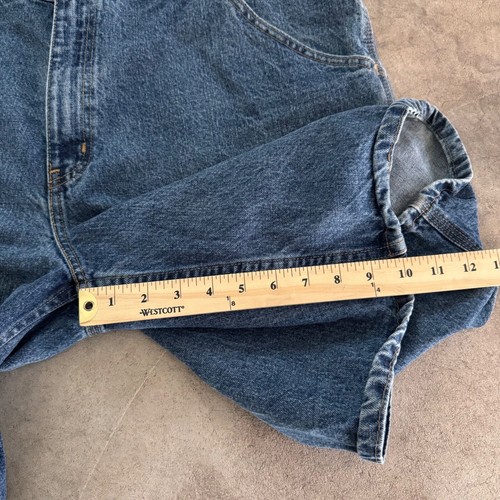 Vintage Y2K Faded Glory Carpenter Jorts Denim Shorts Relaxed Fit Blue Size 40 - Picture 8 of 8