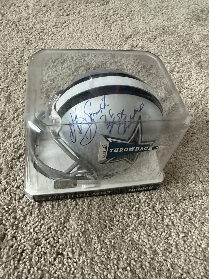凯文·史密斯迷你头盔达拉斯牛仔签名亲笔签名 INSC 3X SB Champ — 第 3/3 张图片