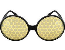 Black/Yellow Bug Eyes Glasses