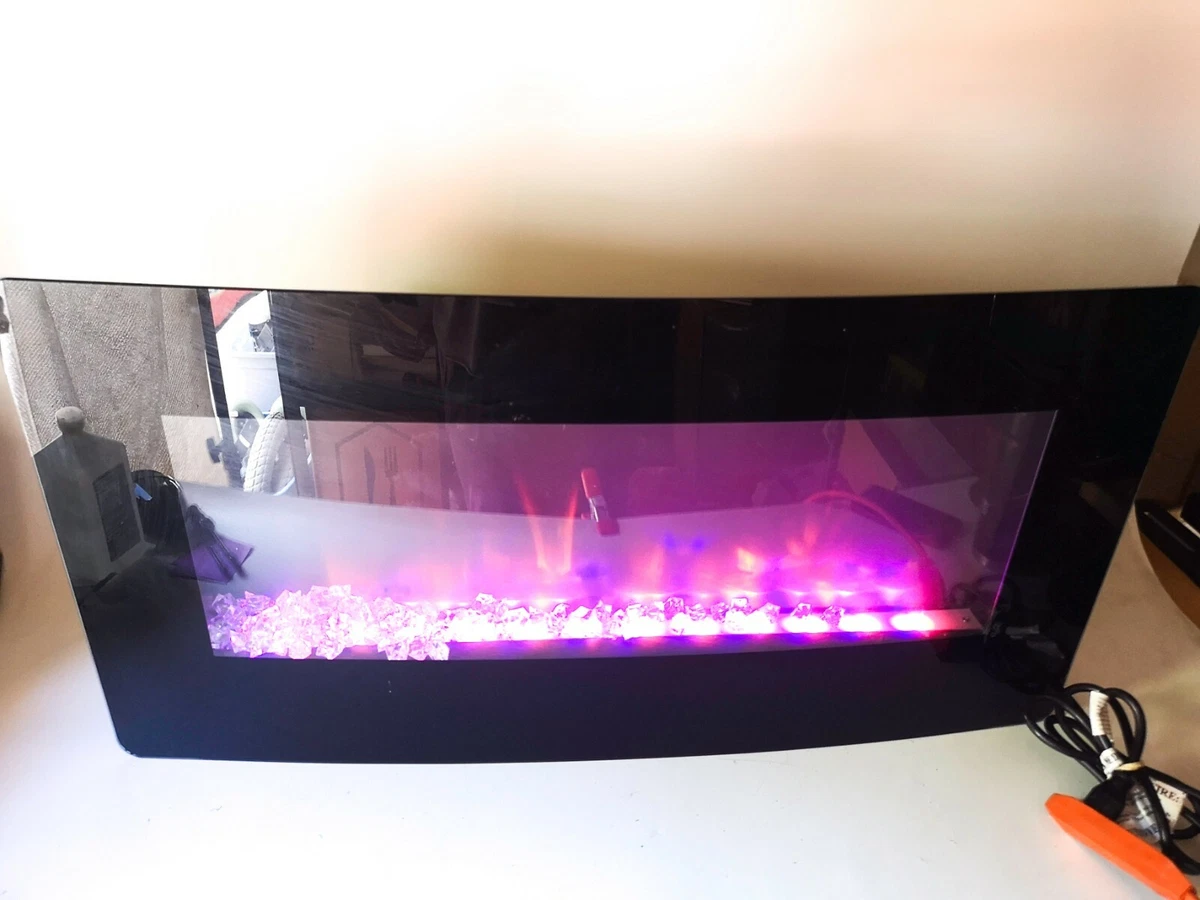 Febo Flame Electric Fireplace LED Light Up Wall Mount ZHS-36-A No Remote |  eBay
