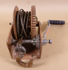 Dutton Lainson DLB1500A Drum Winch Hand Operated 1500lb USA With Rope and Hook
