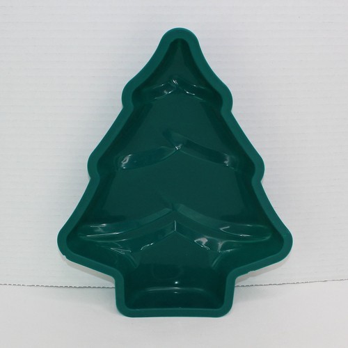 Sartén para pasteles verde de silicona para árbol de Navidad de 10,75 pulgadas de largo - Imagen 2 de 13