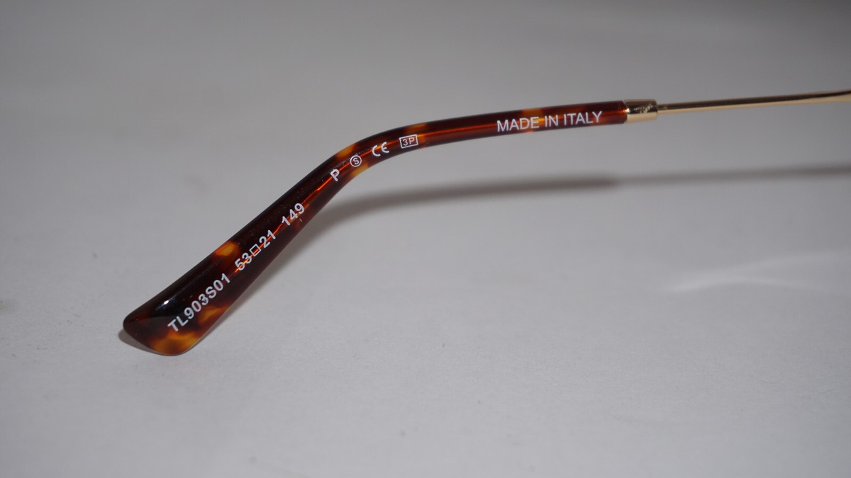 Tonino Lamborghini New Sunglasses Gold Havana Violet TL903S01 53