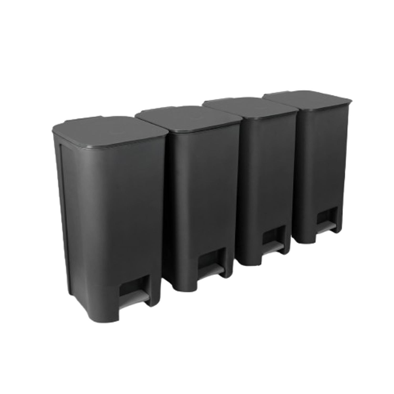 Poubelle tri sélectif 4x40L Practic pour harmoniser votre cuisine écoresponsable