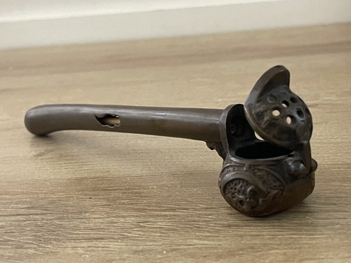 Antique Japanese Meiji Bronze Inkwell - Picture 4 of 10