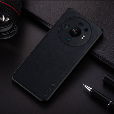 For Xiaomi 12S Ultra, Luxury Fabric Canvas Cloth Leather Soft Bumper Case Cover