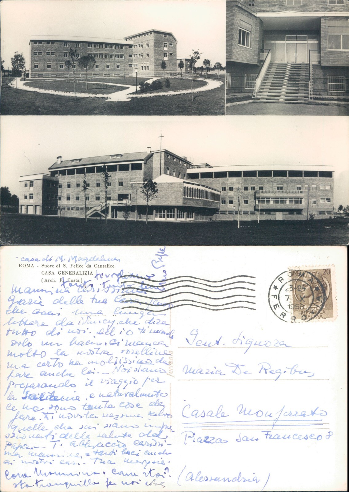 ROMA  ANNI 50 CASA GENERALIZIA SUORE DI S.FELICE DI CANTALICE-64983