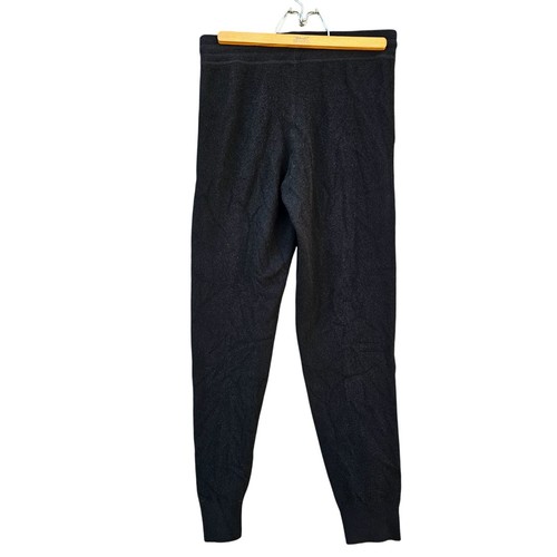 VAN WINKLE & CO M 100% Cashmere Drawstring Tie Lounge Joggers Black - Picture 3 of 13