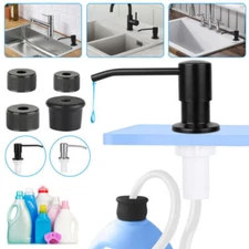 Stainless Steel Sink Soap Dispenser Kitchen Hand Liquid Pump Bottle Tube Kit New
