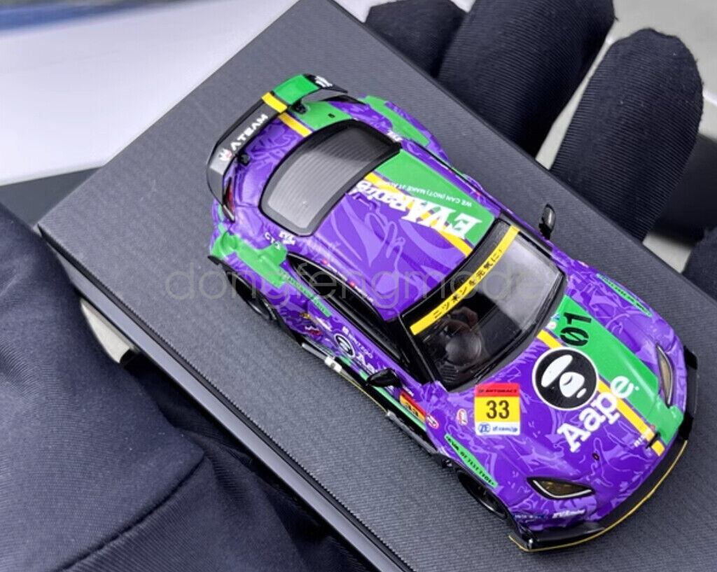 Fuji 1:64 Purple GR86 Pandem ZN8 Racing Sports Model Diecast Metal
