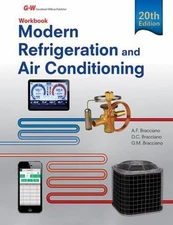 Modern Refrigeration and Air Conditioning by Alfred F. Bracciano WORKBOOK 20th 