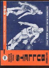 1965/1966 NBA Program Boston Celtics at Baltimore Bullets EX+