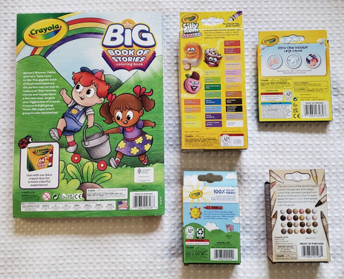 Crayola The Big Book of Stories Coloring Book with Various Crayons - Picture 2 of 2